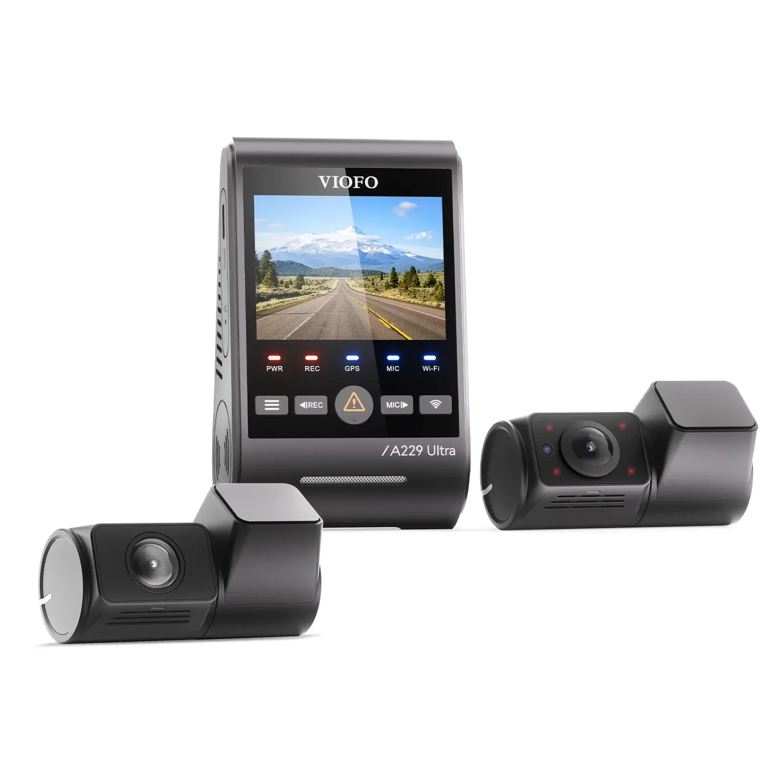 VIOFO Видеорегистратор Dash Cam A229 Ultra 3 Channel - 4K, HDR, Dual Sony STARVIS 2 8MP, GPS, Bluetooth - image 1