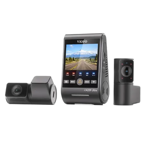 VIOFO Cameră auto Dash Cam A229 Ultra 3 Channel - 4K, HDR, Dual Sony STARVIS 2 8MP, GPS, Bluetooth - 1