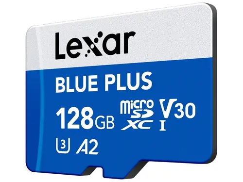 Micro SDXC КАРТА С ПАМЕТ 128GB 100MB/s UHS-I A2 V30 U3 BLUE LEXAR - image 1