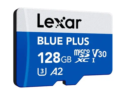 Card de memorie Micro SDXC 128GB 100MB/s UHS-I A2 V30 U3 ALBASTRU LEXAR - 3