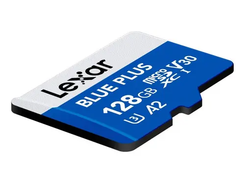 Κάρτα μνήμης Micro SDXC 128GB 100MB/s UHS-I A2 V30 U3 ΜΠΛΕ LEXAR - 4