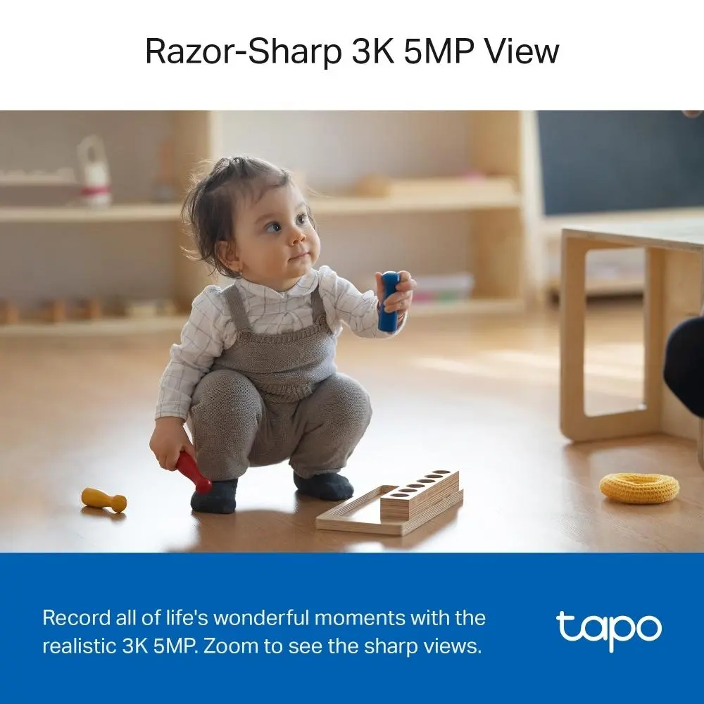 TP LINK Домашна охранителна камера с AI, 3K 5MP (2880×1620 px), H.264, microSD, 2.4 GHz Wi-Fi - image 3