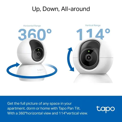 TP LINK Κάμερα ασφαλείας για το σπίτι με AI, 3K 5MP (2880×1620 px), H.264, microSD, 2.4 GHz Wi-Fi - 5