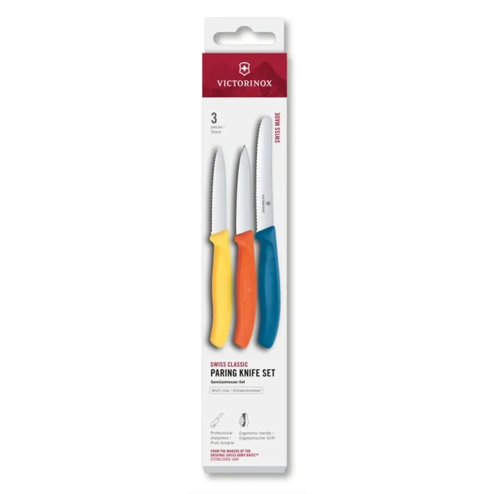 Σετ τριών χρωματιστών μαχαιριών Victorinox Swiss Classic