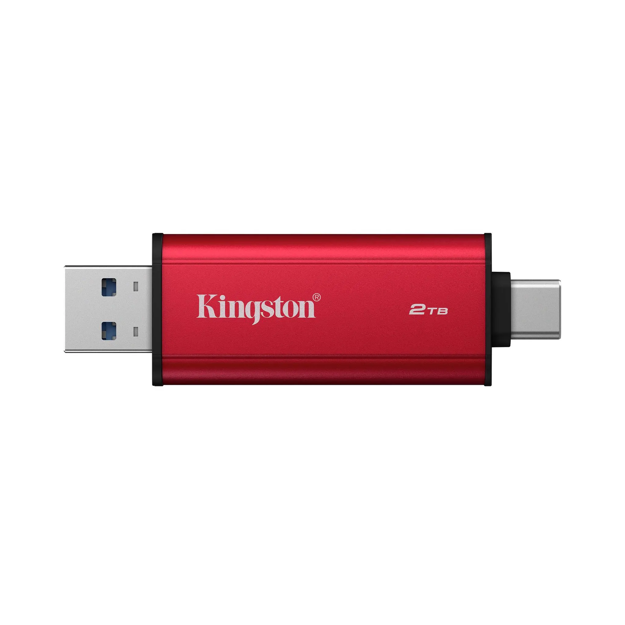 Флаш памет Kingston Dual USB-A/C Portable SSD 2TB - Black/Red - image 1