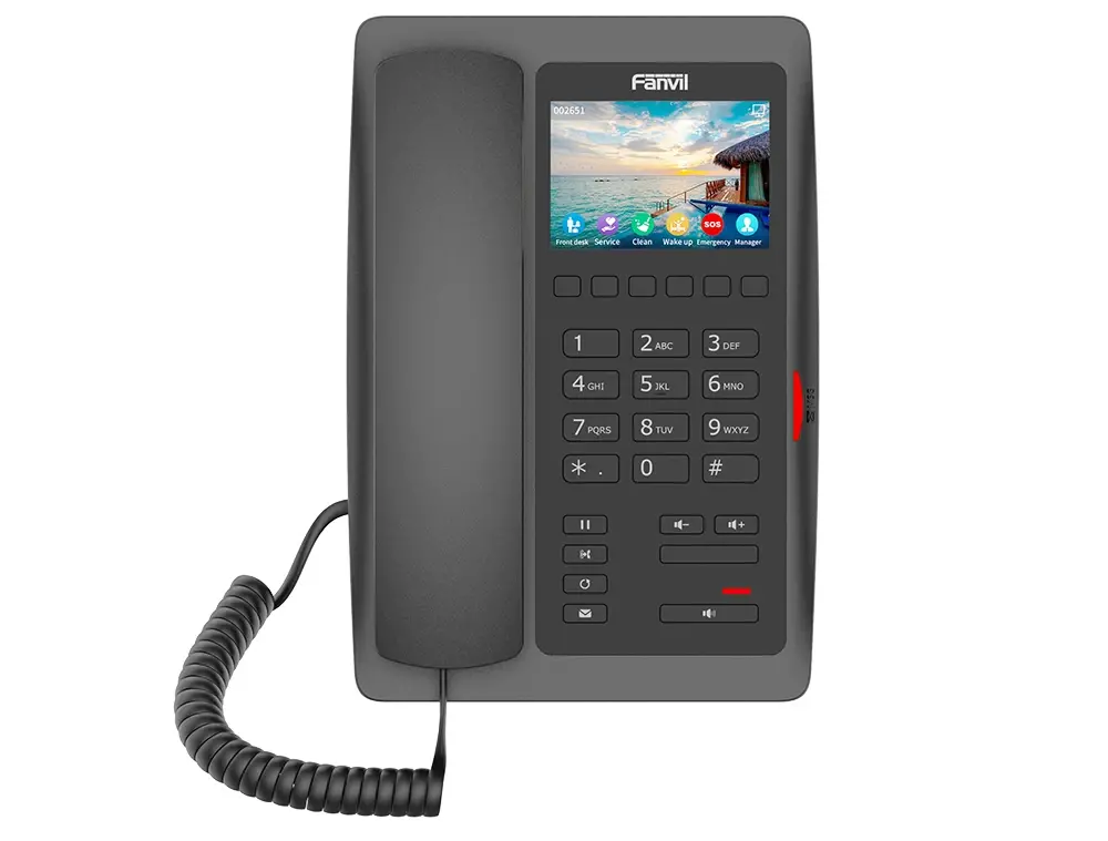 Fanvil Τηλέφωνο IP Wi-Fi Phone - H5W Μαύρο, VoIP - image 1