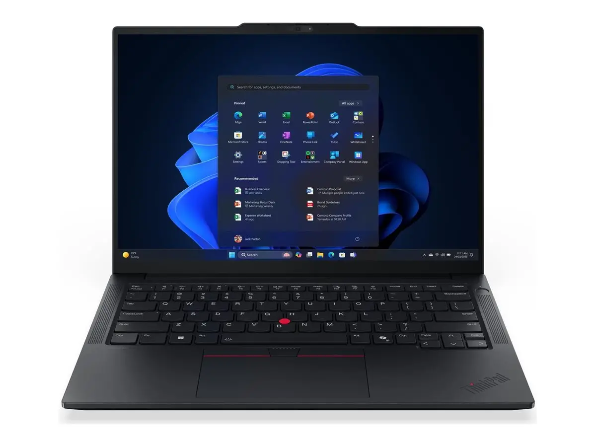 Лаптоп, Lenovo ThinkPad E14 G7, AMD Ryzen 7 250 (up to 5.1GHz,16MB), 32GB (16+16) DDR5-5600, 1TB SSD, 14" WUXGA (1920x1200) IPS AG, AMD Radeon 780M Graphics, FHDp&IR Cam, Backlit KB, WLAN, BT, FPR, 4 cell, DOS, 3Y Onsite