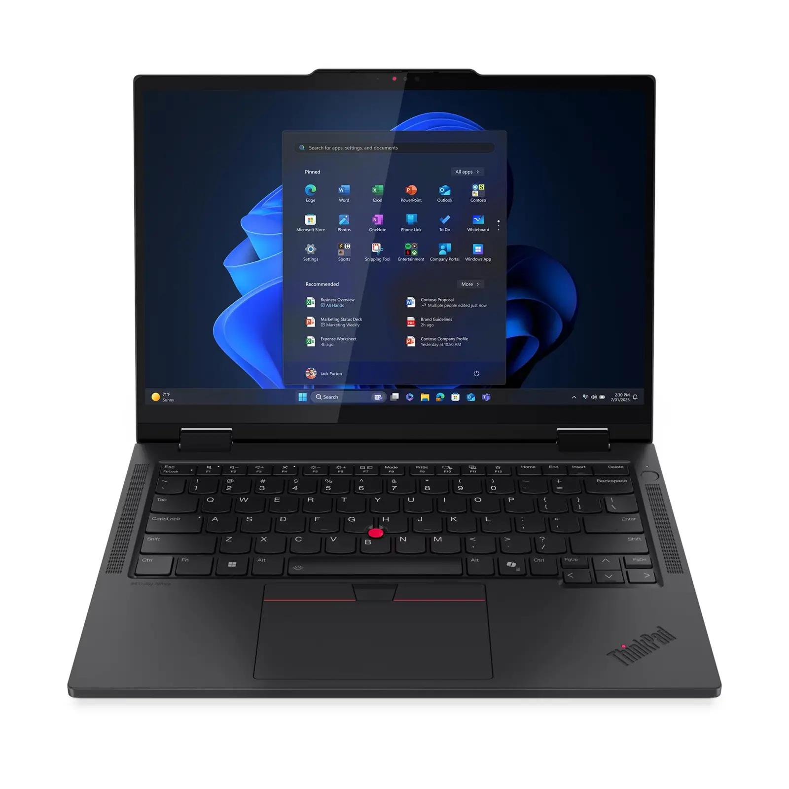Лаптоп, Lenovo ThinkPad T14s 2-in-1 G1 Intel Core Ultra 7 255U, 12C (up to 5.2GHz,12MB), 32GB LPDDR5x-7467, 1TB SSD, 14" WUXGA (1920x1200) IPS AR AS, Touch, Integrated Intel Graphics, WLAN, BT, 5MP&IR Cam, Pen, Backlit KB, SCR, FPR, 3 cell, Win11Pro, 3Y Premier - image 6