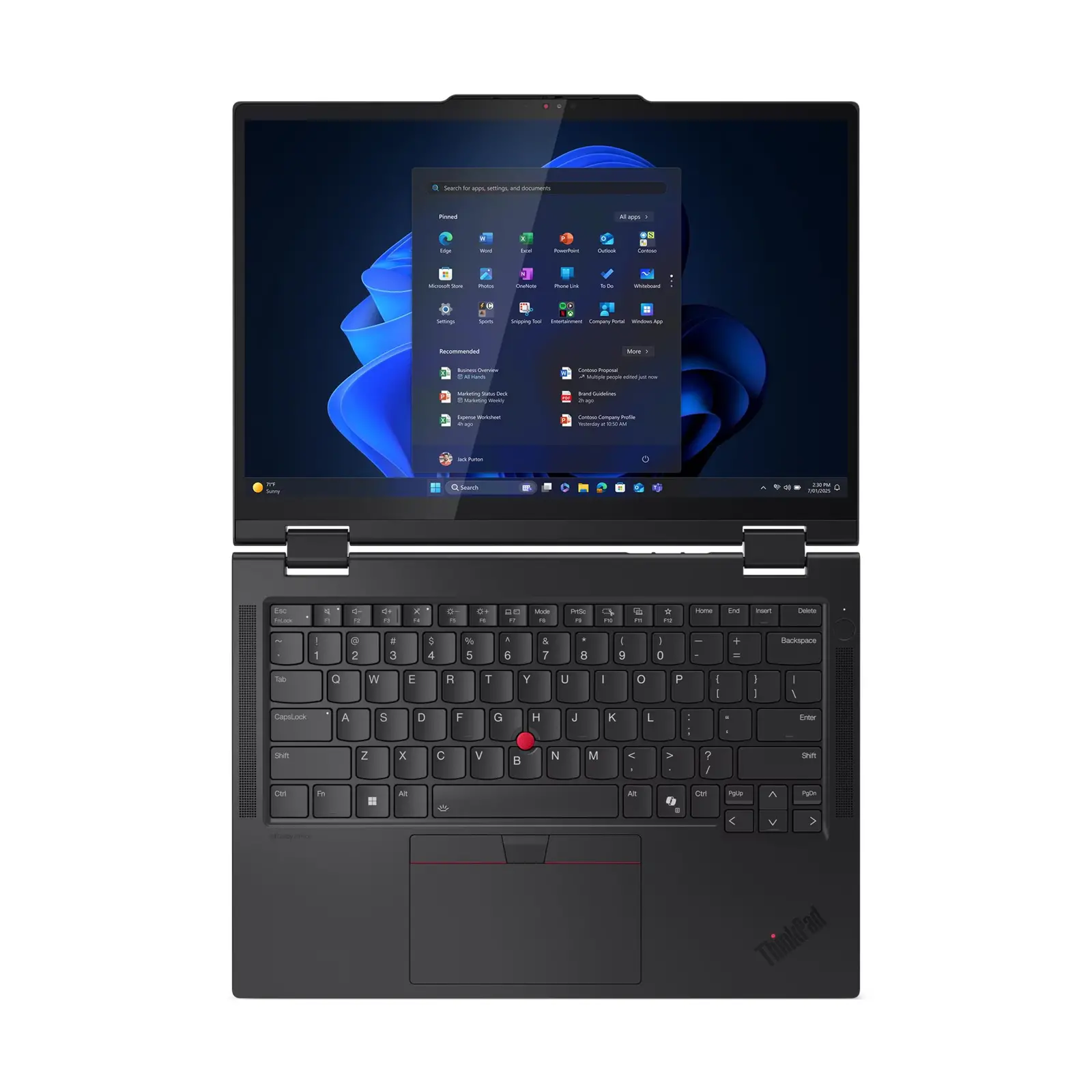 Лаптоп, Lenovo ThinkPad T14s 2-in-1 G1 Intel Core Ultra 7 255U, 12C (up to 5.2GHz,12MB), 32GB LPDDR5x-7467, 1TB SSD, 14" WUXGA (1920x1200) IPS AR AS, Touch, Integrated Intel Graphics, WLAN, BT, 5MP&IR Cam, Pen, Backlit KB, SCR, FPR, 3 cell, Win11Pro, 3Y Premier - image 9