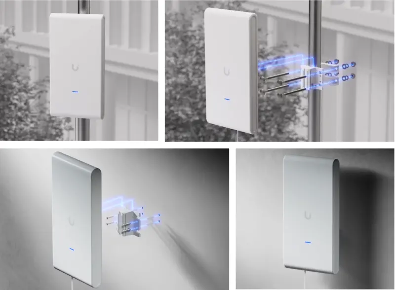 Punct de acces Ubiquiti U6-Mesh-Pro, WiFi 6, 2x porturi GbE, montare exterioară, PoE - image 8