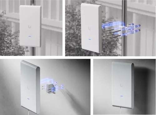 Σημείο πρόσβασης Ubiquiti U6-Mesh-Pro, WiFi 6, 2x θύρες GbE, εξωτερική τοποθέτηση, PoE - 9