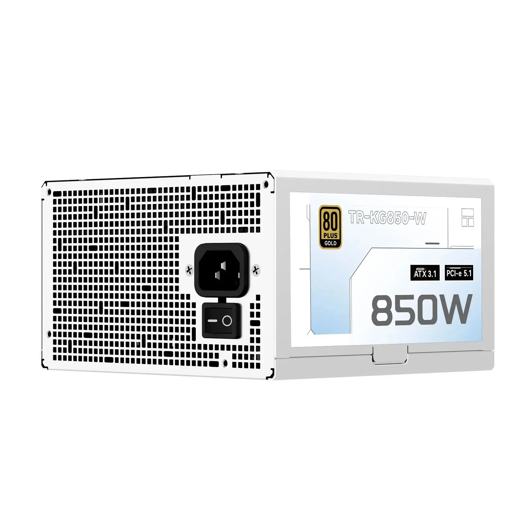 Thermalright τροφοδοτικό PSU ATX 3.1 850W Gold, πλήρως αρθρωτό - TR-KG850-W Λευκό
