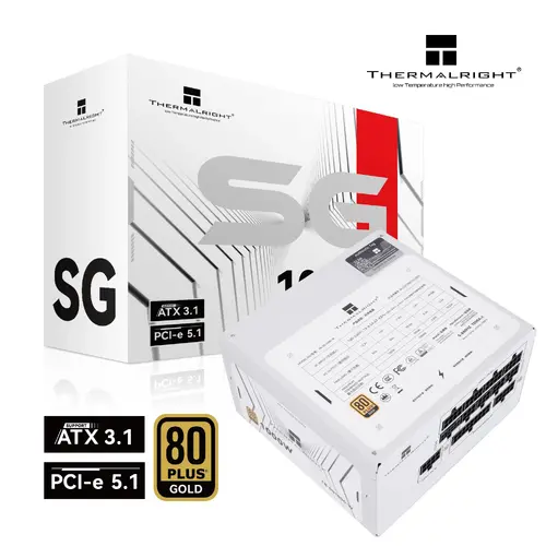 Thermalright захранване PSU ATX 3.1 1000W Gold, Full Modular - TR-SG1000-W White - image 4
