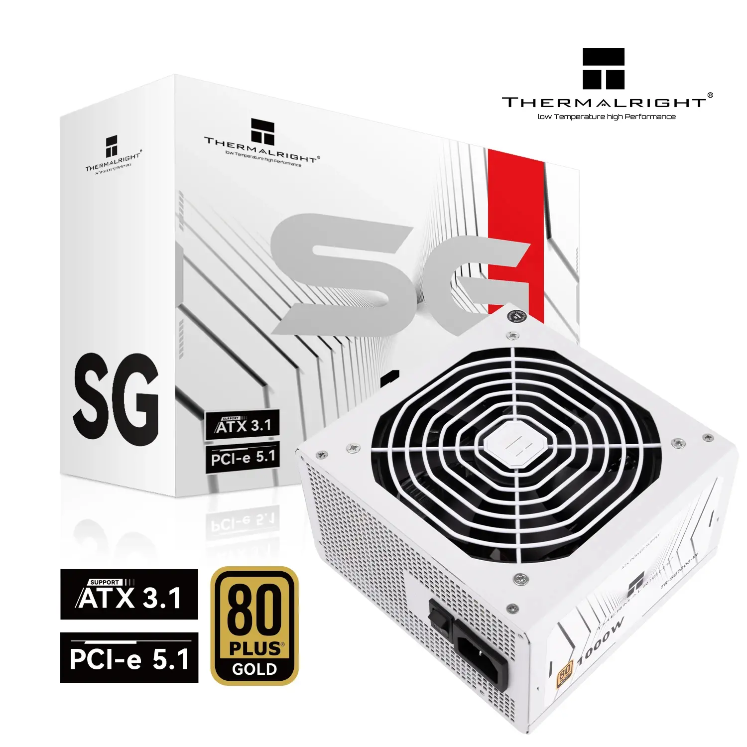 Thermalright захранване PSU ATX 3.1 1000W Gold, Full Modular - TR-SG1000-W White - image 5