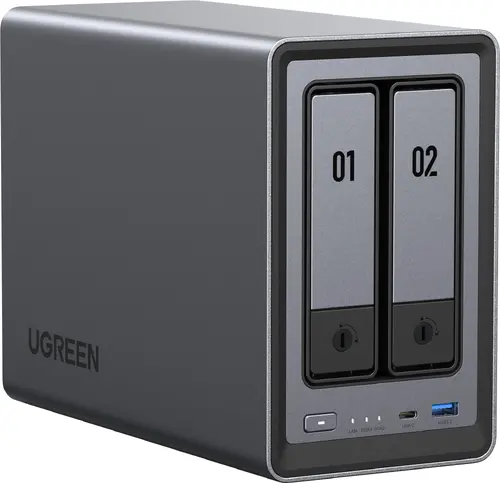 UGREEN 2-Bay Diskless intel N100 8GB DDR5 RAM 32GB System Drive, HDMI 4K 60Hz 2.5GbE, no HDDs, DXP2800 - image 4