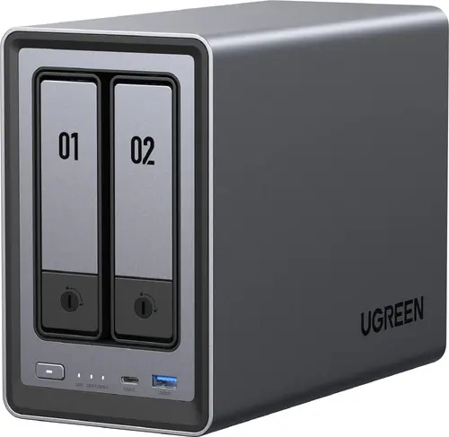 UGREEN 2-Bay Diskless intel N100 8GB DDR5 RAM 32GB System Drive, HDMI 4K 60Hz 2.5GbE, no HDDs, DXP2800