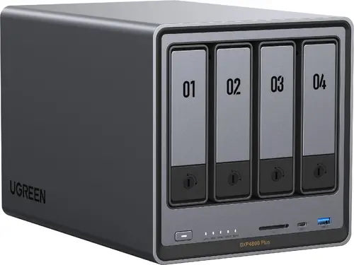UGREEN 4-Bay Diskless intel 8505 8GB DDR5 RAM 128GB System Drive, HDMI 4K 60Hz 2.5GbE, 10GbE, no HDDs, DXP4800plus - image 4