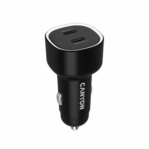 CANYON car charger OnDrive 60 PD 60W 2xUSB-C Black - image 2