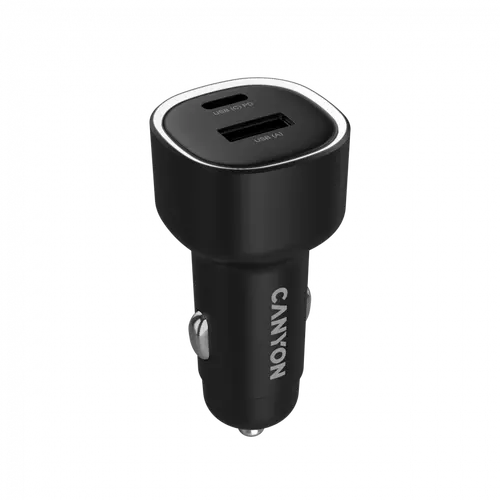 CANYON car charger OnDrive 48 PD 48W USB-A+USB-C Black - image 2