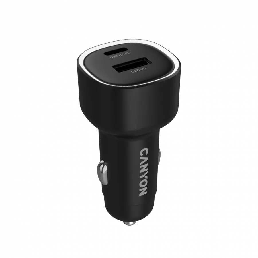 CANYON car charger OnDrive 85 PD 85W USB-A+USB-C Black - image 2