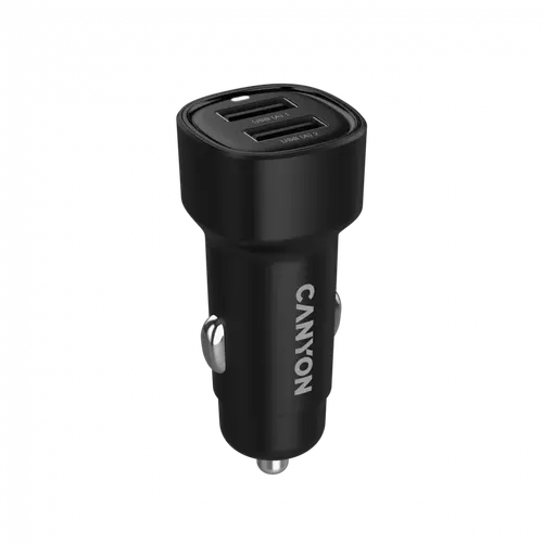 CANYON car charger OnDrive 24 24W 2xUSB-A Black - image 2