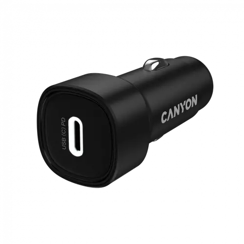 CANYON φορτιστής αυτοκινήτου OnDrive 30 PD 30W USB-C Μαύρο - 1