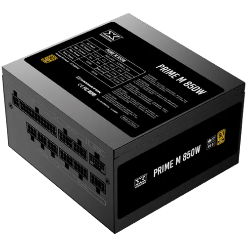 Xigmatek Prime M 850W (80+Gold 230V EU, ATX3.1 & PCI-E 5.1, LLC D2D & APFC, ventilator 120mm, Full Modular, cablu EU, Color Box) - 2