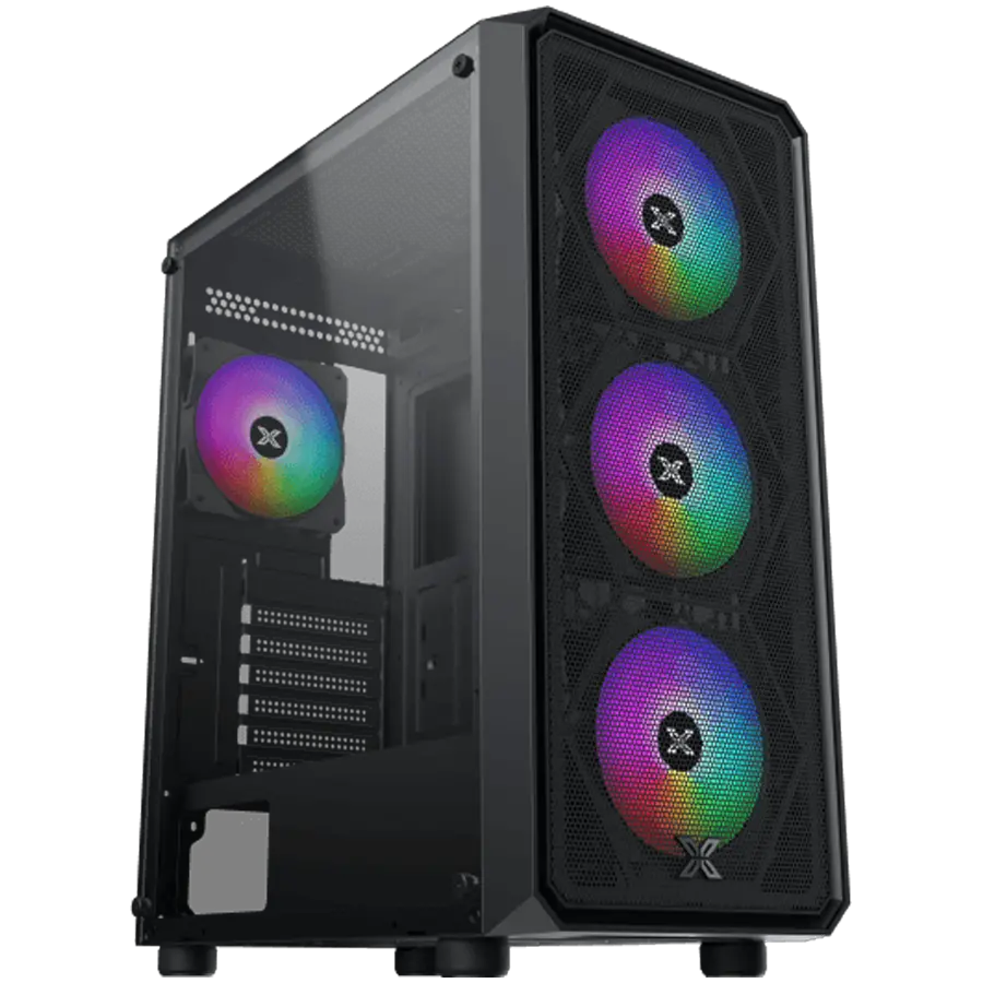 Xigmatek DUO X (BK, EATX, U3x1 & U2x2,Front Mesh Grill & Left TG, 4PCS Z20F Fan) - image 1