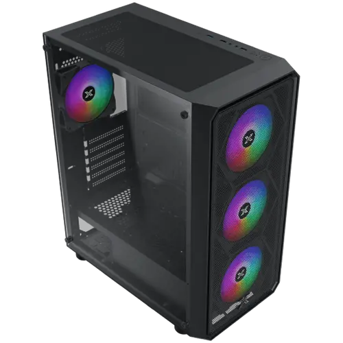 Xigmatek DUO X (BK, EATX, U3x1 & U2x2,Front Mesh Grill & Left TG, 4PCS Z20F Fan) - image 2