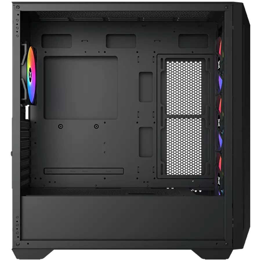 Xigmatek Master X II Pro (Black, ATX, U3x1 & U2x2, Front Meshed Grill & Left TG, 4PCS Z20A & ARGB PCB) - image 2