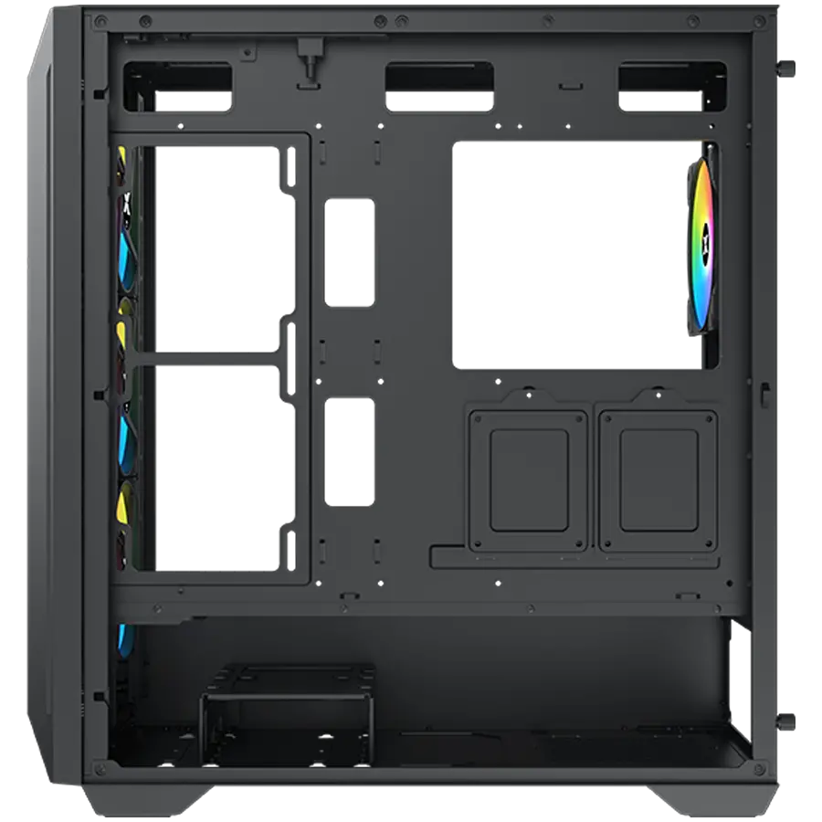 Xigmatek Master X II Pro (Black, ATX, U3x1 & U2x2, Front Meshed Grill & Left TG, 4PCS Z20A & ARGB PCB) - image 3