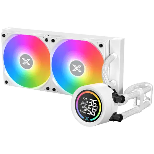 Xigmatek LK Pro 240 Digital Arctic (WH AIO,Digital LCD Pump & 240mm PWM Fan,Mini ARGB Controller,Intel & AMD & 20xx) - 2