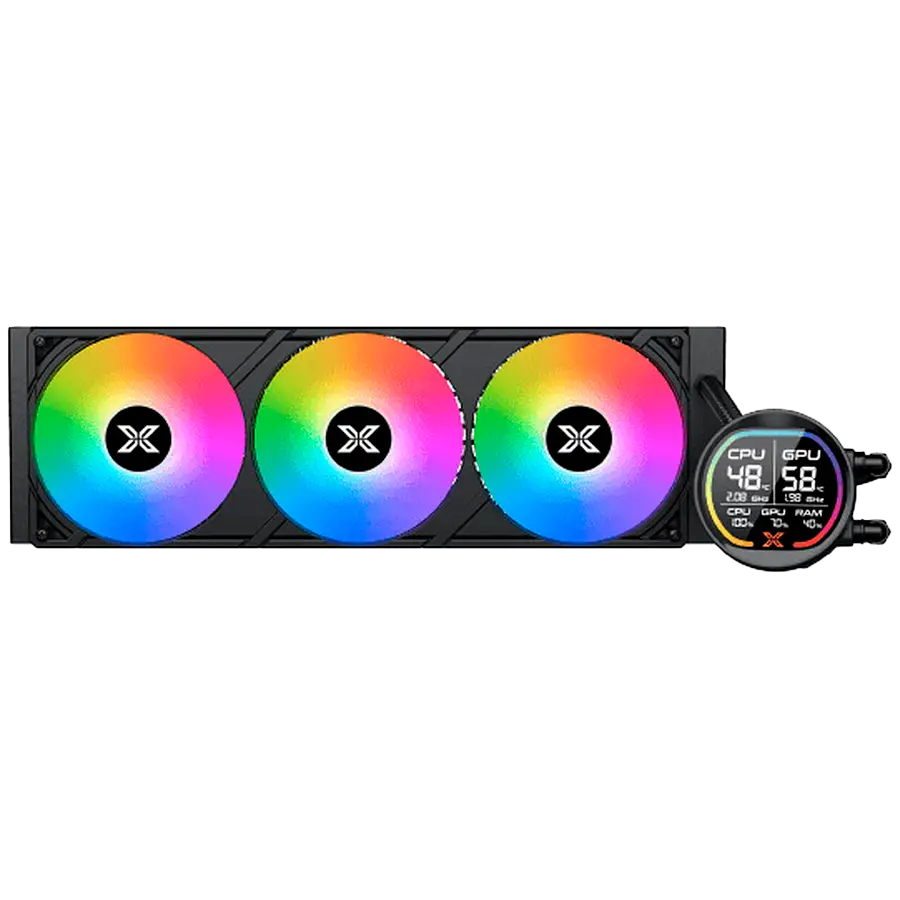 Xigmatek LK Pro 360 Digital (BK AIO,Digital LCD Pump & 360mm PWM Fan,Mini ARGB Controller,Intel & AMD & 20xx) - image 1