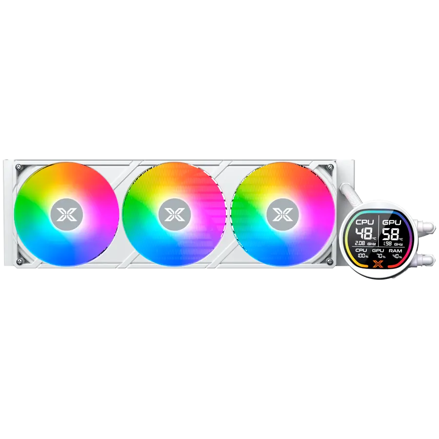 Xigmatek LK Pro 360 Digital Arctic (WH AIO,Digital LCD Pump & 360mm PWM Fan,Mini ARGB Controller,Intel & AMD & 20xx) - image 1