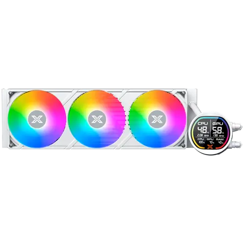 Xigmatek LK Pro 360 Digital Arctic (WH AIO,Digital LCD Pump & 360mm PWM Fan,Mini ARGB Controller,Intel & AMD & 20xx) - 2