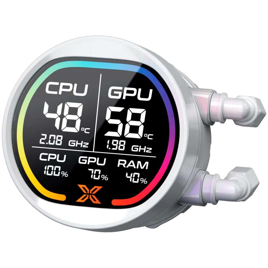 Xigmatek LK Pro 360 Digital Arctic (WH AIO,Digital LCD Pump & 360mm PWM Fan,Mini ARGB Controller,Intel & AMD & 20xx) - image 3
