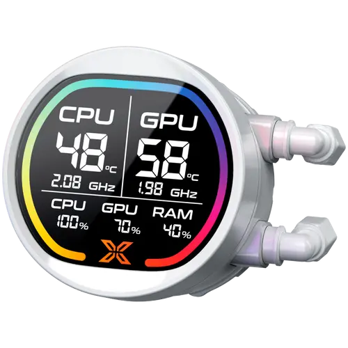 Xigmatek LK Pro 360 Digital Arctic (WH AIO,Digital LCD Pump & 360mm PWM Fan,Mini ARGB Controller,Intel & AMD & 20xx) - 4