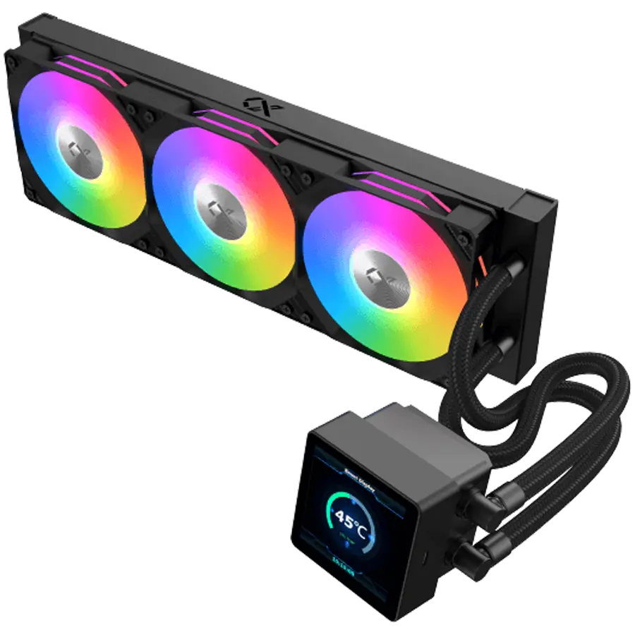 Xigmatek Connect 360 (BK, AIO Liquid Cooler, 3.4"LED Display Pump Head, ARGB PWM Fan, Mini ARGB Controller) - image 2