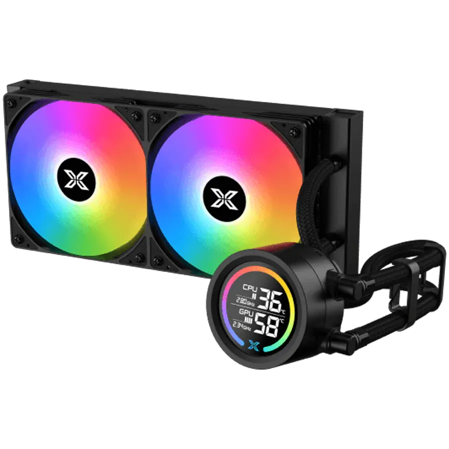 Xigmatek LK Pro 240 Digital (BK AIO,Digital LCD Pump & 240mm PWM Fan,Mini ARGB Controller,Intel & AMD & 20xx) - image 1