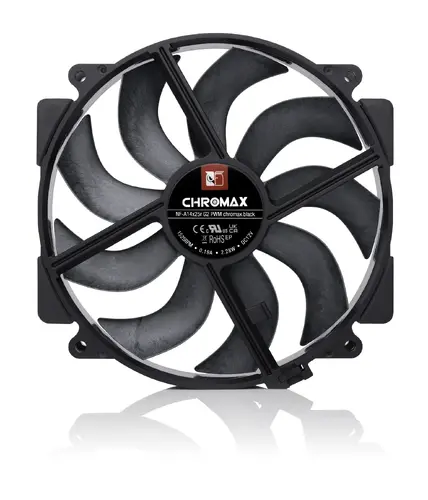 Noctua вентилатор Fan 140mm - NF-A14x25r G2 PWM chromax.black - image 2
