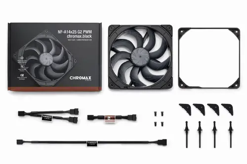 Noctua вентилатор Fan 140mm - A14x25 G2 PWM chromax.black - image 4