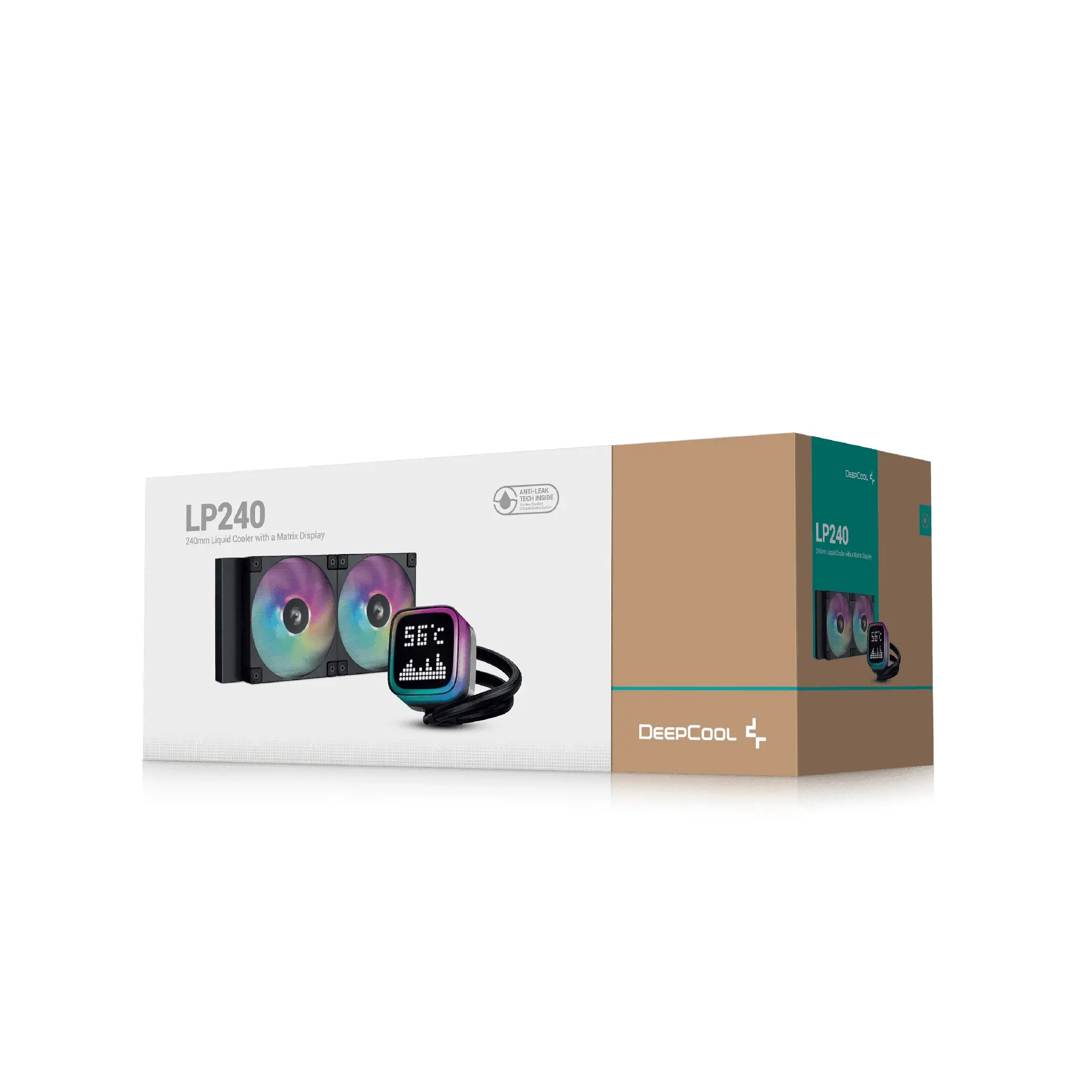 DeepCool водно охлаждане Water Cooling LP240 - LCD Screen, A-RGB - image 5