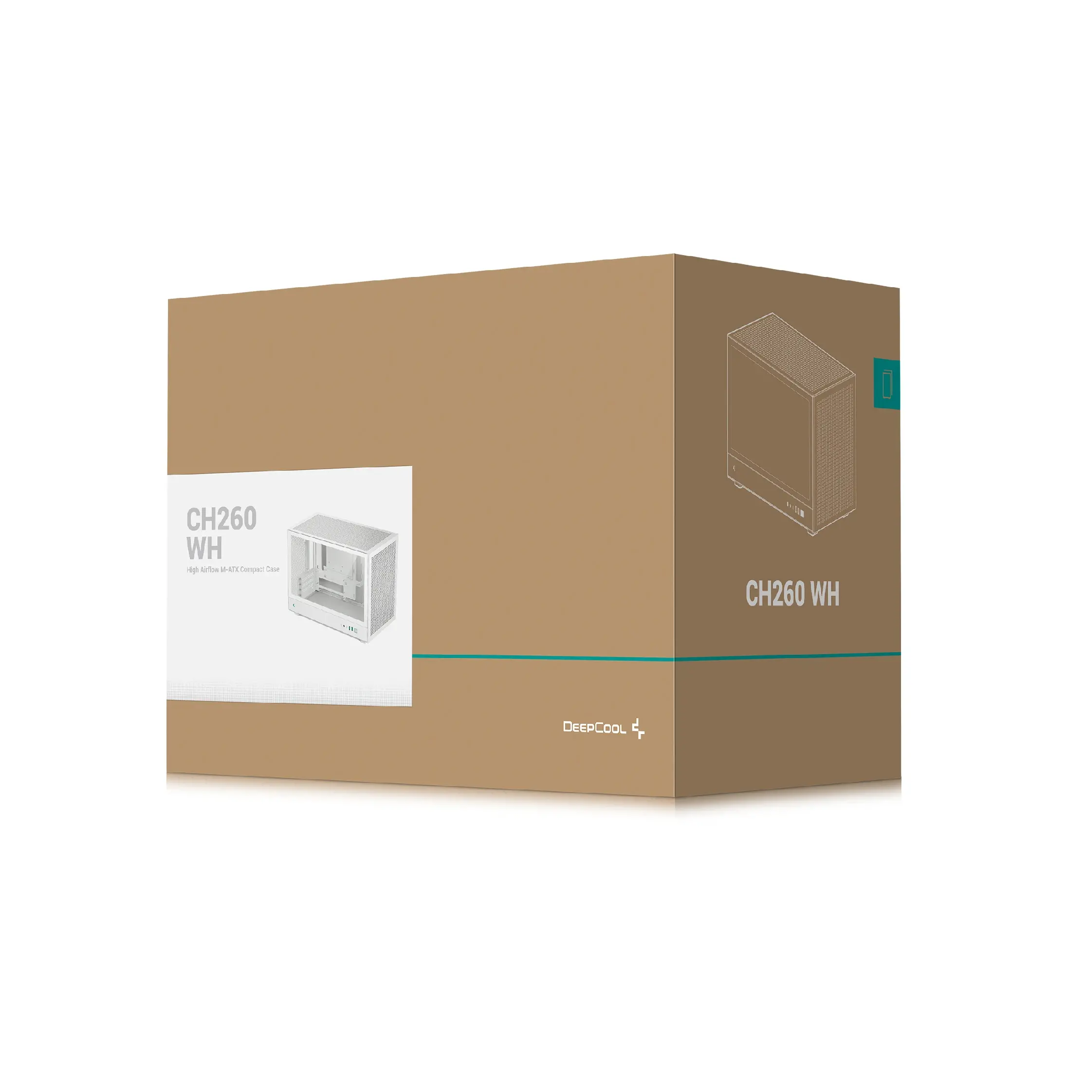 DeepCool кутия Case mATX - CH260 WH - image 10