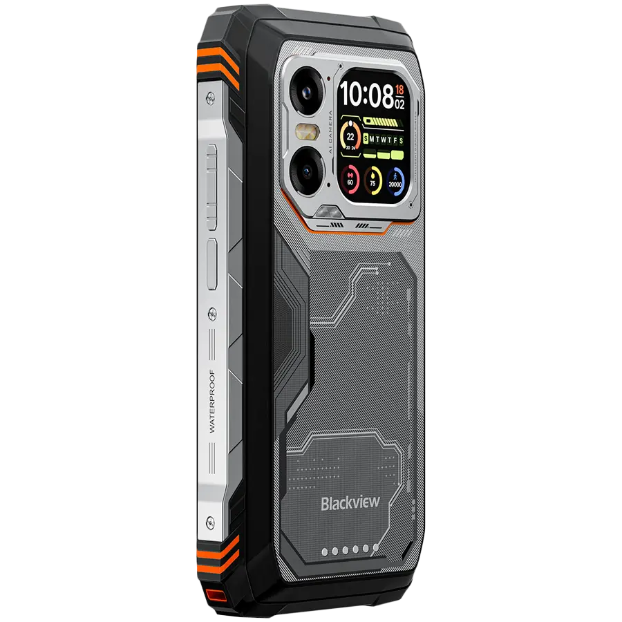 Blackview XPLORE 1 Rugged Phone 6.78" FHD+ + 2.01" Secondary , 16+512GB Dimensity 7050 50+64MP,Night Vision , Android 15 , 20000mAh + 55W , 5G , Orange, Rugged , MIL-STD) - image 4