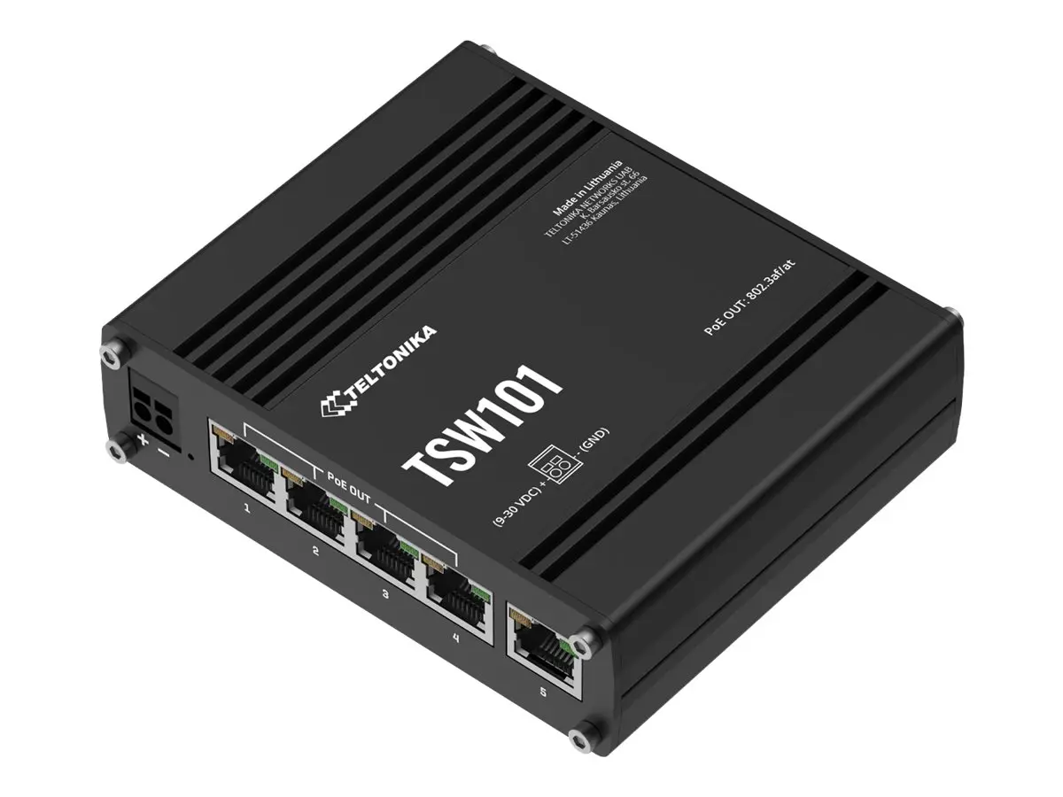 TELTONIKA NETWORKS TSW101 Automotive PoE+ Gigabit ethernet switch - image 2