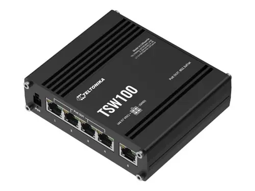 TELTONIKA NETWORKS TSW100 Industrial PoE+ Ethernet Switch