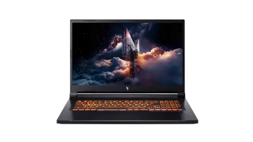 Лаптоп, Acer Nitro V17 AI, ANV17-41-R6Q5, AMD Ryzen R7 260 (up to 5.1GHz, 16MB), 17.3"QHD (2560x1440) IPS 165Hz, 1*16GB DDR5 (1 slot free), 1TB SSD +1*M.2 free, NVIDIA RTX 5060 8GB GDDR7, MicroSD, HD Cam, Wi-Fi 6E, BT 5.3, Backlit kbd, No OS, Black