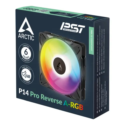 Arctic вентилатор Fan 140mm P14 Pro Reverse A-RGB