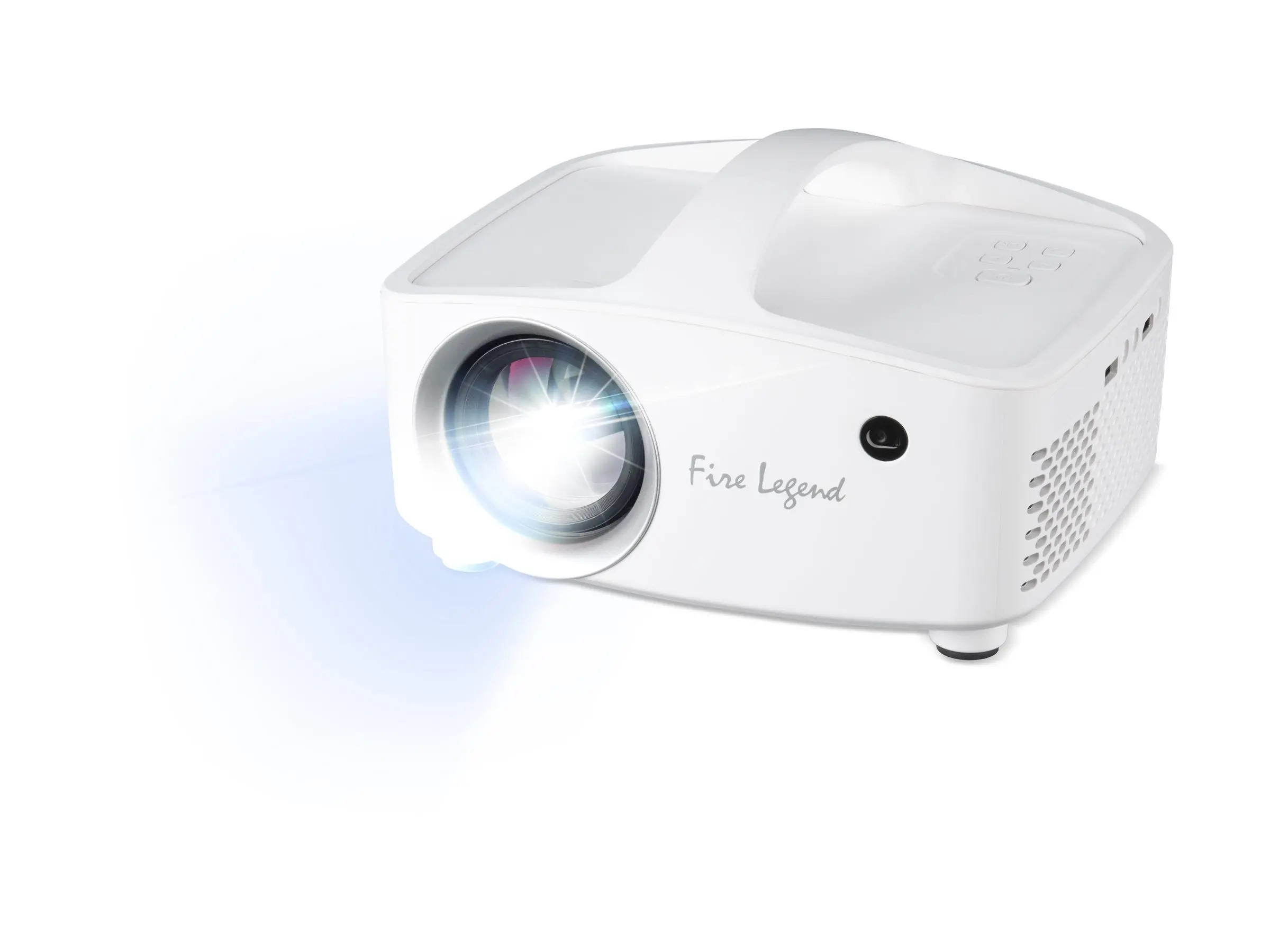Мултимедиен проектор, AOPEN Projector QF13s (powered by Acer), portable, LCD, LED, FHD (1920x1080), 8000 LED Lumens, (350 ANSI), 1000:1, 1x, HDMI 1.4, USB (Type A) x1 share output port, AV (Composite + Audio R/L), DC out, Speaker 5W, Auto Focus, 1.9 kg, 2Y, White - image 1