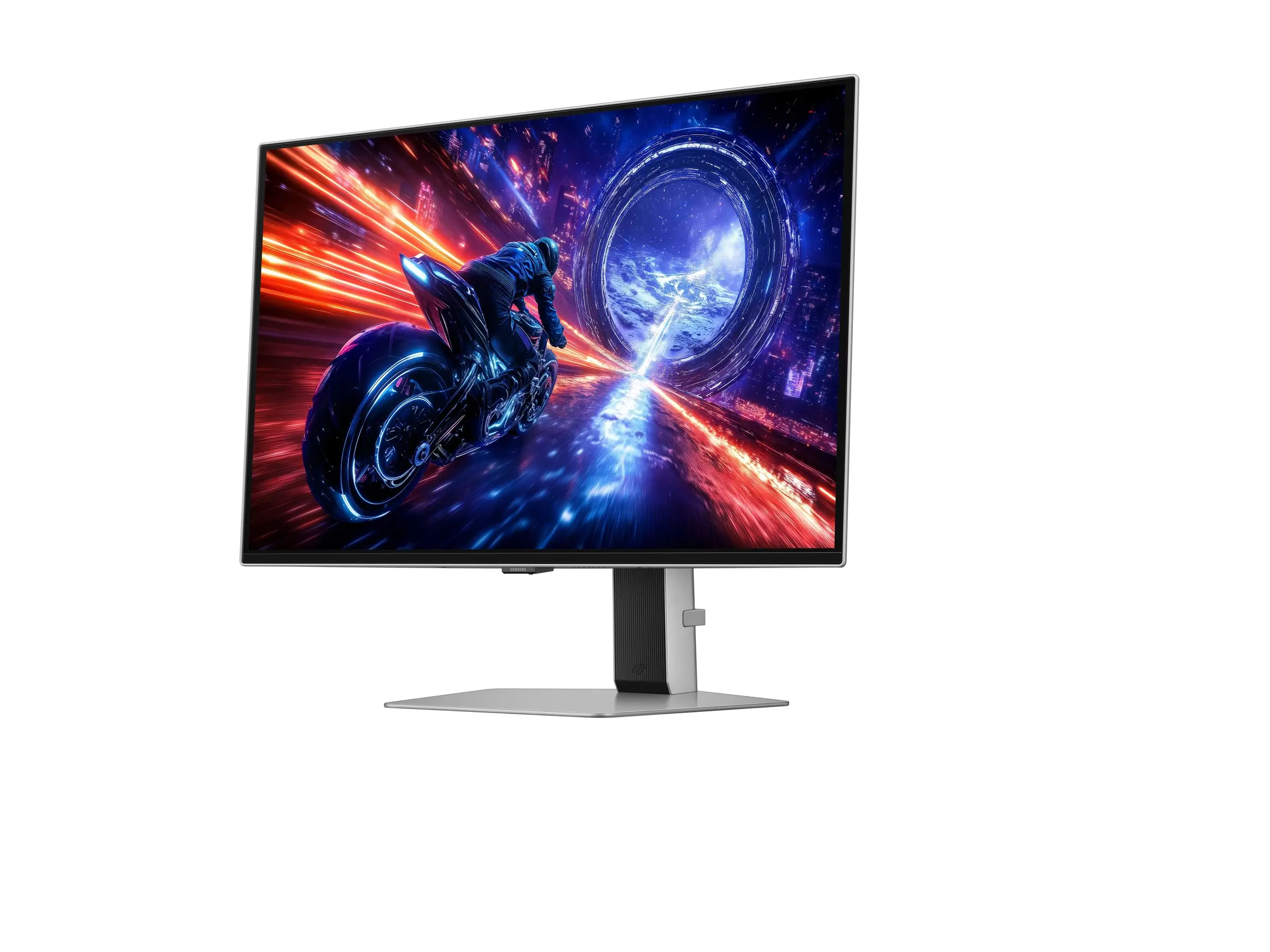 Монитор, Samsung 27FG602 27" Odyssey G6 OLED 500Hz 0.03ms 2560x1440 DP HDMI Silver - image 3
